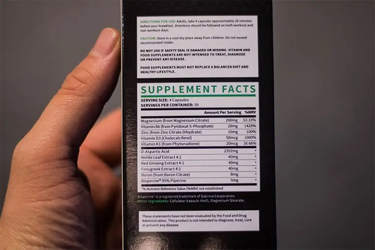 Testogen Label